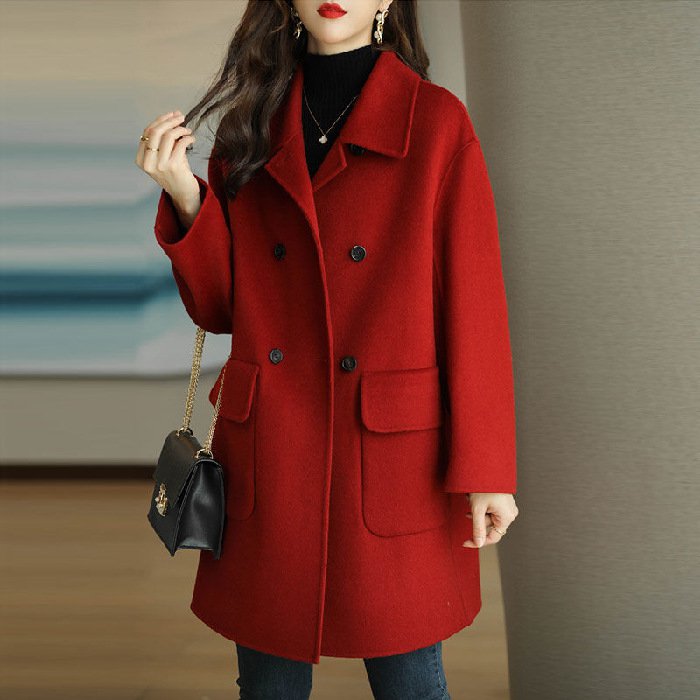 💖🔥 【Ειδική έκπτωση εποχικής αλλαγής -50%】 Νέα φθινοπωρινή-χειμερινή διπλής στρώσης κασμιρένια ζακέτα – Υψηλής ποιότητας
