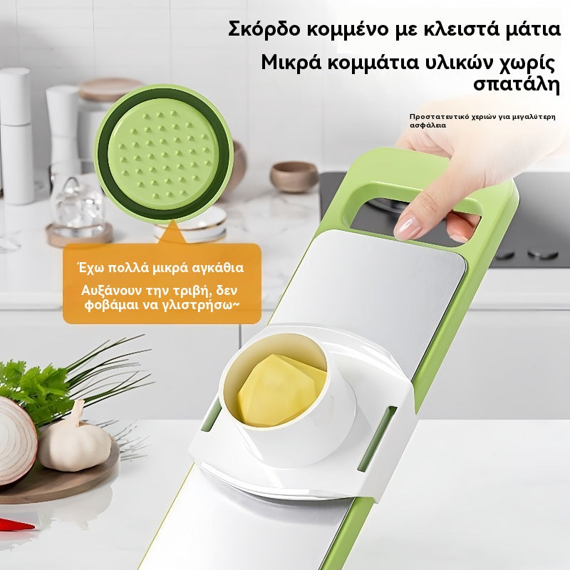 🔥【Φθηνά, δημοφιλή είδη】🔥Πολυλειτουργικός τρίφτης λαχανικών οικιακός τρίφτης πατάτας κουζίνας από ανοξείδωτο χάλυβα χοντρός τρίφτης σύρματος κοπής