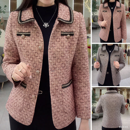 🔥🔥💥【M-4XL】【40-100KG】💖Νέο γυναικείο φθινοπωρινό και χειμερινό μπουφάν με πέτα