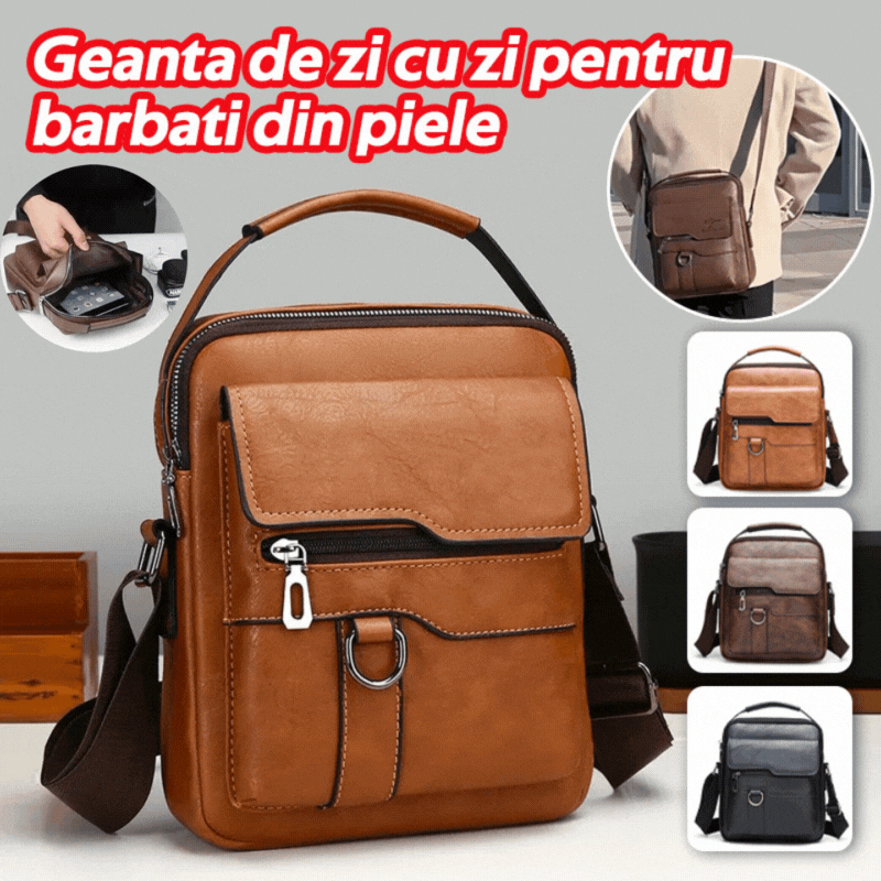 🔥✨【Προσφορά Περιορισμένης Διάρκειας】👜 Ανδρική Μοντέρνα Δερμάτινη Τσάντα Επαγγελματικού Χώρου