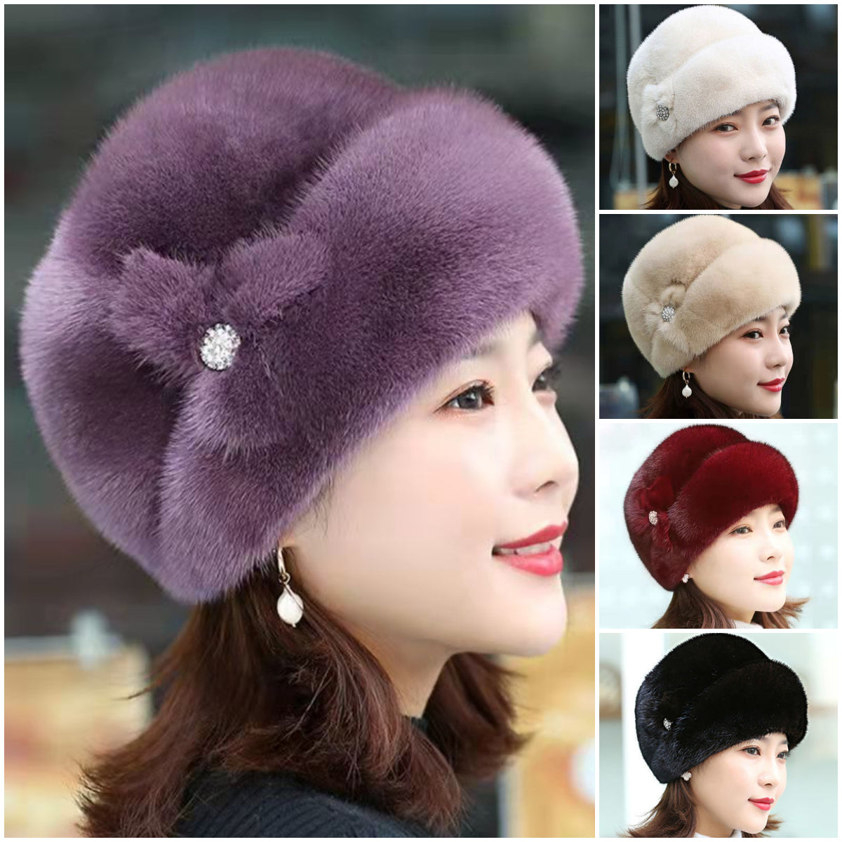 👒δύο για 25 ευρώ【Αγοράστε 1 πάρε 1 δωρεάν】2025 Ζεστό βελούδινο καπέλο χειμώνα νέας μόδας