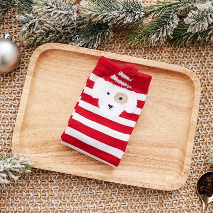 🔥【10 ζευγάρια，Μεγάλες Προσφορές】🔥Χριστουγεννιάτικες κάλτσες 2025, γυναικείες κάλτσες με σχέδια ζώων για το φθινόπωρο και τον χειμώνα, με σχέδια κινουμένων σχεδίων