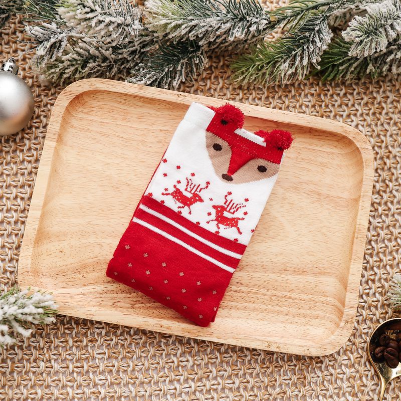 🔥【10 ζευγάρια，Μεγάλες Προσφορές】🔥Χριστουγεννιάτικες κάλτσες 2025, γυναικείες κάλτσες με σχέδια ζώων για το φθινόπωρο και τον χειμώνα, με σχέδια κινουμένων σχεδίων