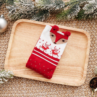 🔥【10 ζευγάρια，Μεγάλες Προσφορές】🔥Χριστουγεννιάτικες κάλτσες 2025, γυναικείες κάλτσες με σχέδια ζώων για το φθινόπωρο και τον χειμώνα, με σχέδια κινουμένων σχεδίων