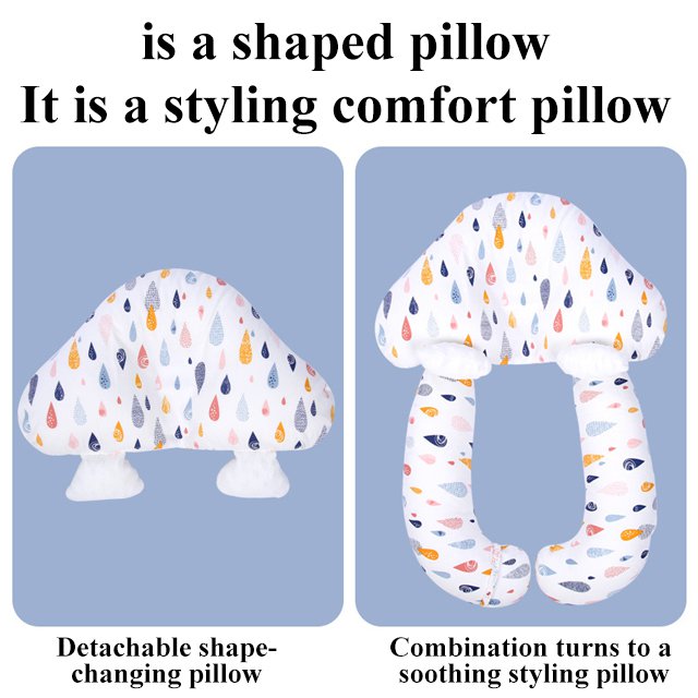 👶Μαξιλάρι από καθαρό βαμβάκι για νεογέννητα μωρά