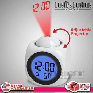 ⏰ 🔥Προσφορά περιορισμένης διάρκειας🔥Ρολόι πολυλειτουργικού προβολέα — ώρα, ξυπνητήρι, θερμοκρασία και καιρός στον τοίχο ή την οροφή σας