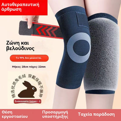 🔥Αγοράστε 1 Πάρτε 1 Δωρεάν🔥Αυτές οι ζεστές επιγονατίδες διαθέτουν επένδυση από γούνα κουνελιού και χοντρή επένδυση για την προστασία των αρθρώσεων.