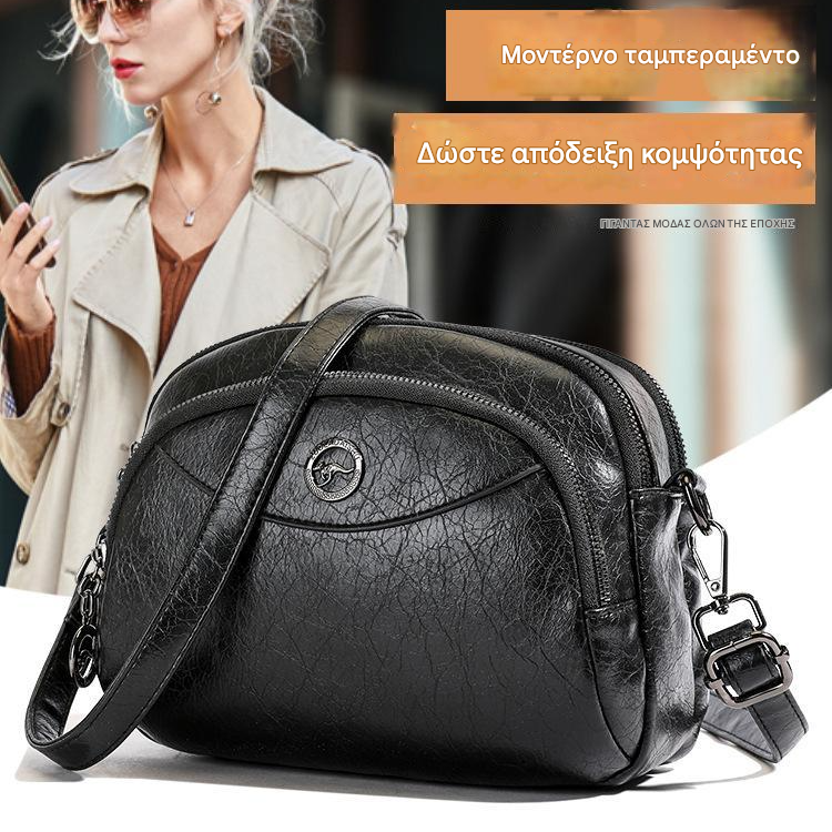 👏🎁Νέου στυλ Δερμάτινη τσάντα πολλαπλών στρώσεων υψηλής ποιότητας