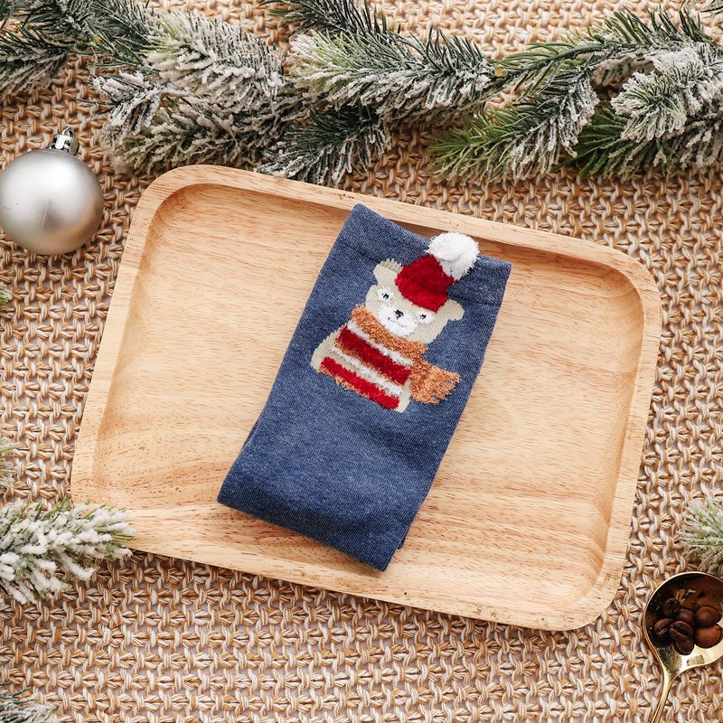 🔥【10 ζευγάρια，Μεγάλες Προσφορές】🔥Χριστουγεννιάτικες κάλτσες 2025, γυναικείες κάλτσες με σχέδια ζώων για το φθινόπωρο και τον χειμώνα, με σχέδια κινουμένων σχεδίων